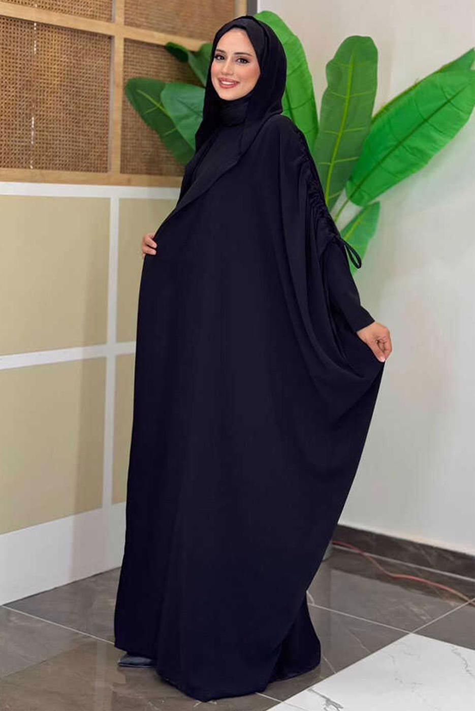 Vêtements hijab NOIR COMBINAISON ABAYA AVEC ROBE T 31007