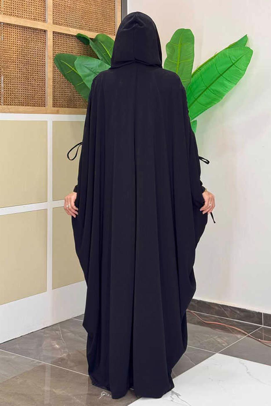 Vêtements hijab NOIR COMBINAISON ABAYA AVEC ROBE T 31007