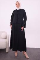 Vêtements hijab NOIR COSTUME AVEC VESTE T 9194
