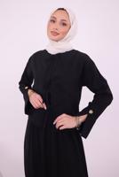 Vêtements hijab NOIR COSTUME AVEC VESTE T 9194