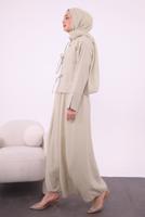 Vêtements hijab BEIGE COSTUME AVEC VESTE T 9194