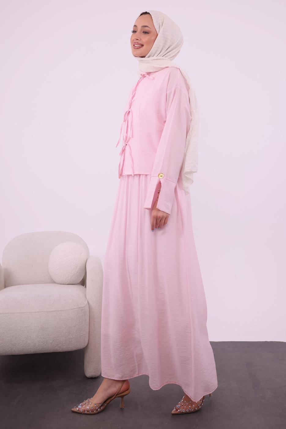 Vêtements hijab ROSE COSTUME AVEC VESTE T 9194
