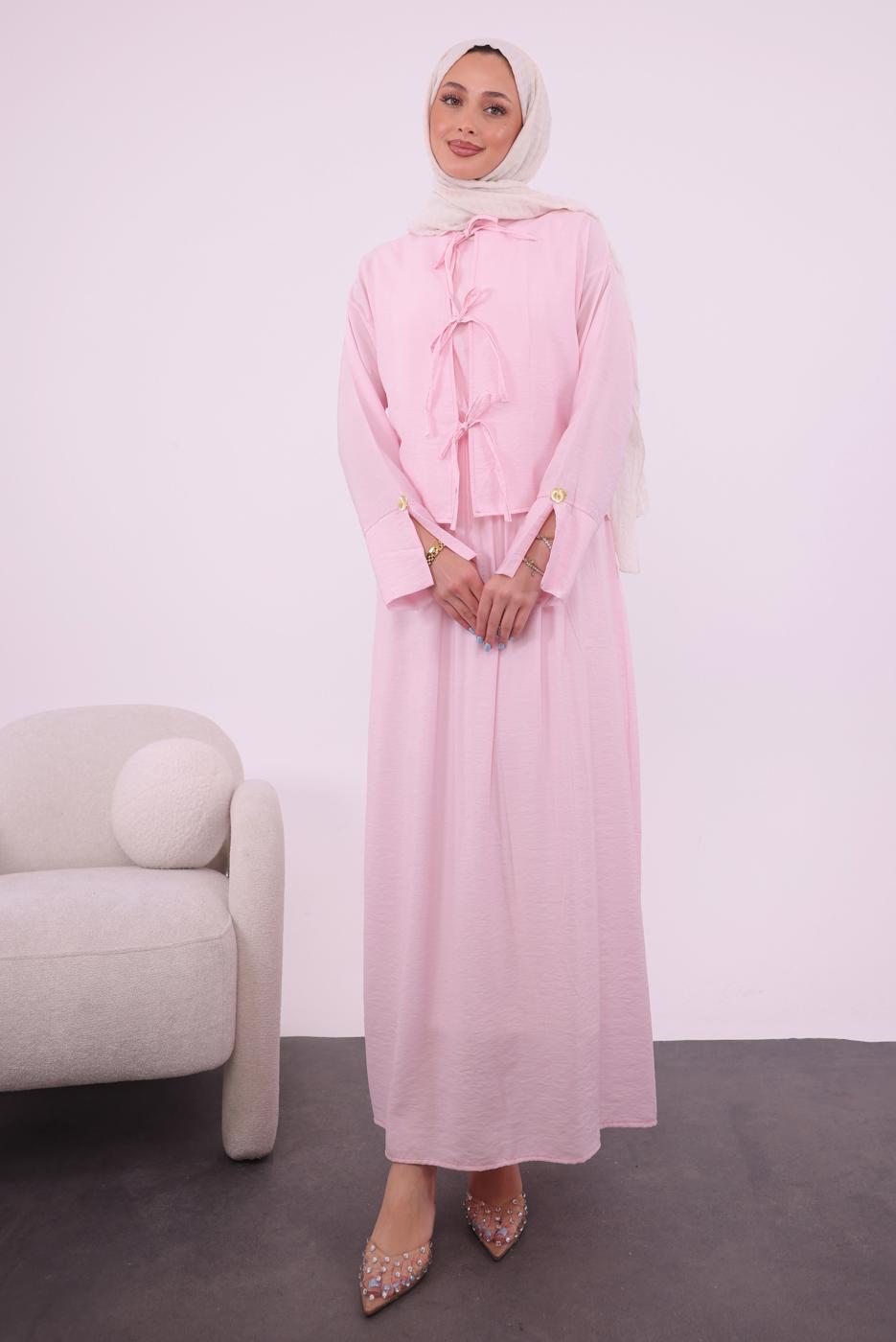 Vêtements hijab ROSE COSTUME AVEC VESTE T 9194