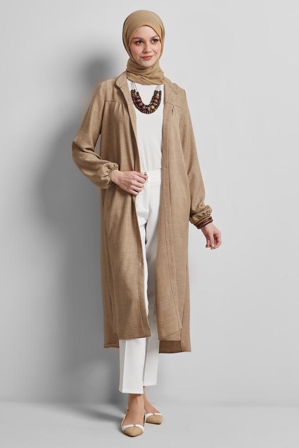 Tesettür giyim  UZUN TUNİK T 0716 - TRENDTESETTÜR