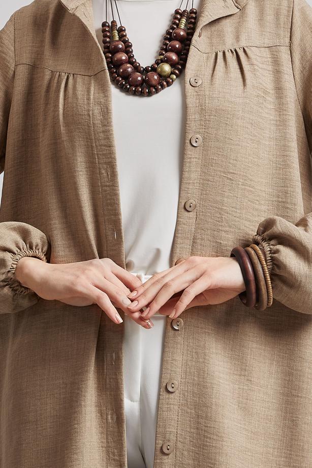 Tesettür giyim  UZUN TUNİK T 0716 - TRENDTESETTÜR