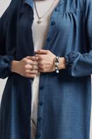 Vêtements hijab BLEU MARINE TUNIQUE LONGUE T 0716