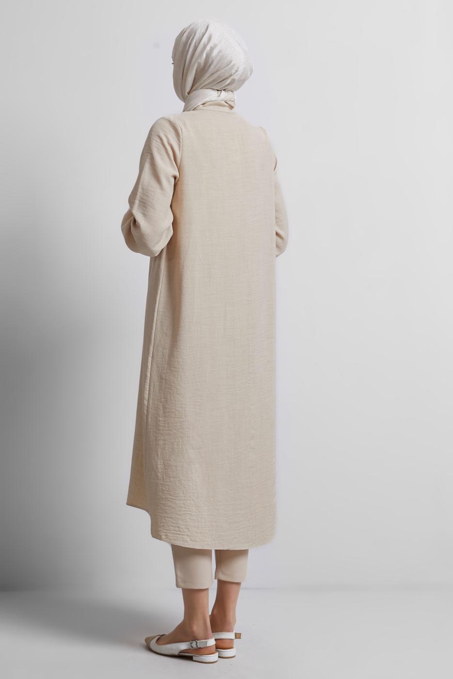 Hijab clothing BEIGE LONG TUNIC T 0716