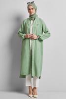 Vêtements hijab VERT TUNIQUE LONGUE T 0716
