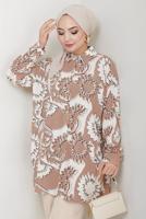 Vêtements hijab VISON TUNIQUE EN COTON À MOTIFS T 1980