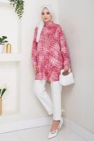 Vêtements hijab FUCHSIA TUNIQUE À MOTIFS EN COTON T 4046