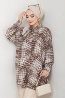 Vêtements hijab VISON TUNIQUE À MOTIFS EN COTON T 4046