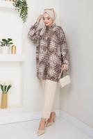 Vêtements hijab VISON TUNIQUE À MOTIFS EN COTON T 4046