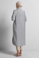 Vêtements hijab GRIS TUNIQUE LONGUE T 4716