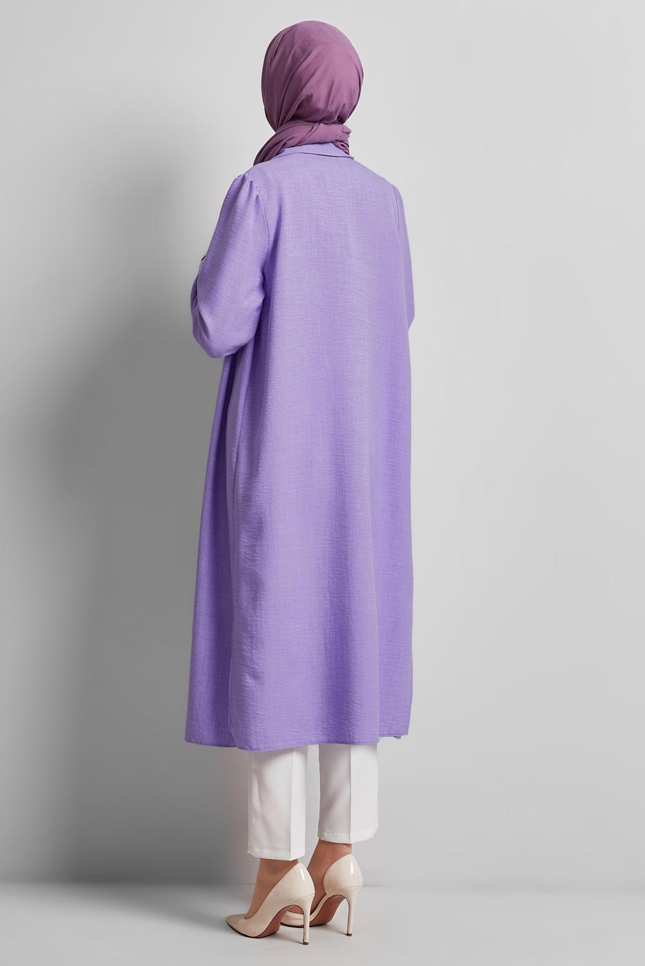 Vêtements hijab POURPRE TUNIQUE LONGUE T 4716