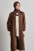 Vêtements hijab BRUN TUNIQUE LONGUE T 4716