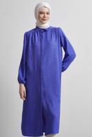 Vêtements hijab BLEU MARINE TUNIQUE LONGUE T 4716