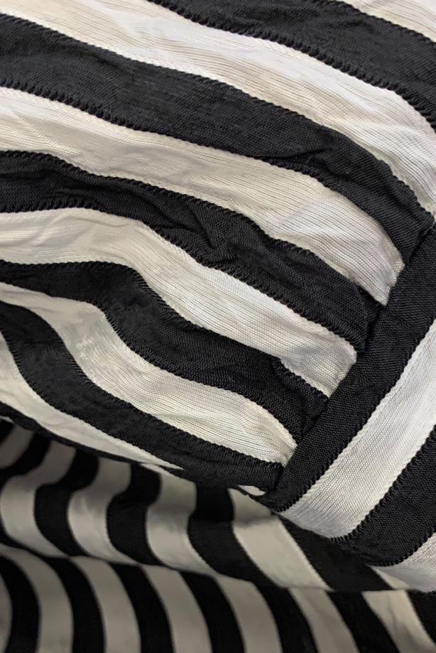 Vêtements hijab NOIR TUNIQUE CHEMISE À RAYURES AVEC CEINTURE T 5474 - TRENDTESETTÜR