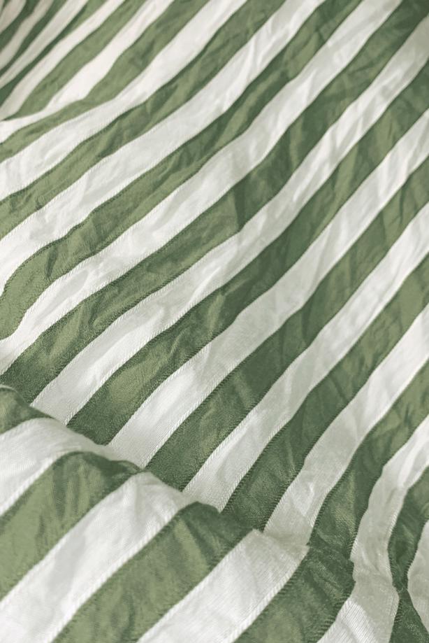 Vêtements hijab KAKI TUNIQUE CHEMISE À RAYURES AVEC CEINTURE T 5474 - TRENDTESETTÜR