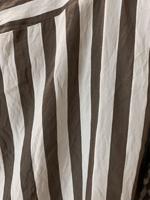 Tesettür giyim KAHVE KEMERLİ ÇİZGİLİ GÖMLEK TUNİK T 5474