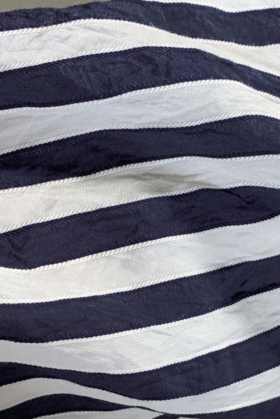 Tesettür giyim LACİVERT KEMERLİ ÇİZGİLİ GÖMLEK TUNİK T 5474