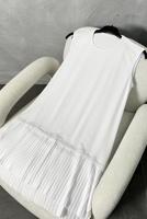 Hijab clothing WHITE SLEEVELESS INNER TUNIC T 6774