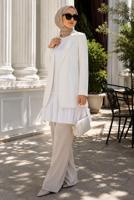 Hijab clothing WHITE SLEEVELESS INNER TUNIC T 6774
