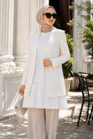 Hijab clothing WHITE SLEEVELESS INNER TUNIC T 6774