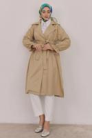 Vêtements hijab BRUN TRENCH-COAT CEINTURÉ T 35832