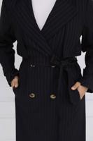 Vêtements hijab NOIR TRENCH-COAT À RAYURES AVEC CEINTURE T 64616