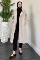 Vêtements hijab BEIGE TRENCH CEINTURÉ T 8126