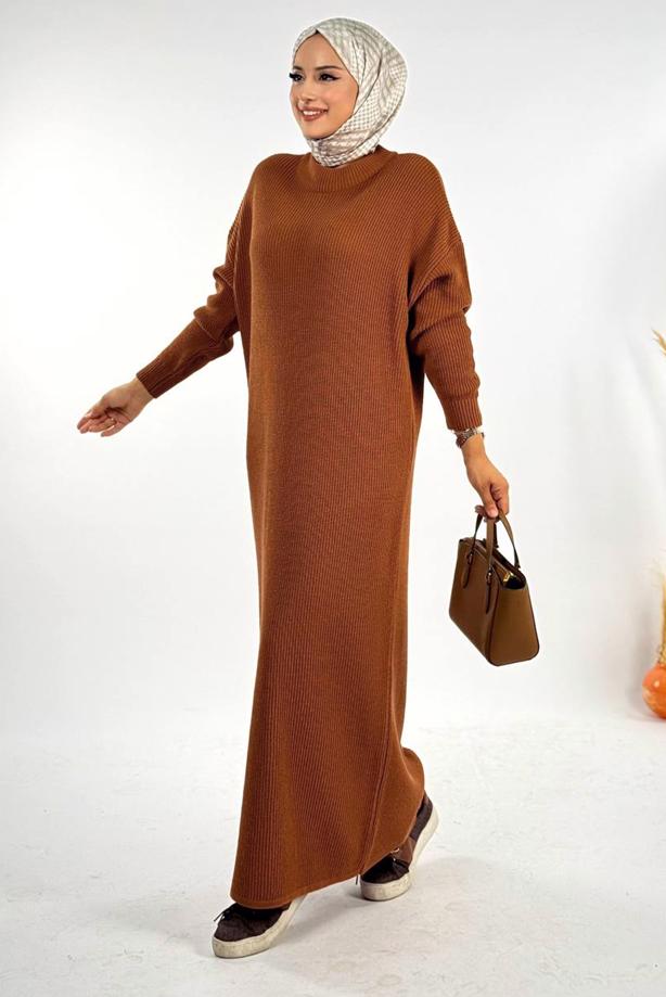 Hijab clothing TABA KNITWEAR DRESS T 00381 - TRENDTESETTÜR