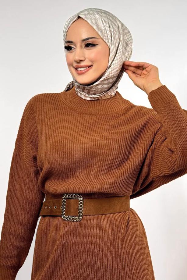 Hijab clothing TABA KNITWEAR DRESS T 00381 - TRENDTESETTÜR