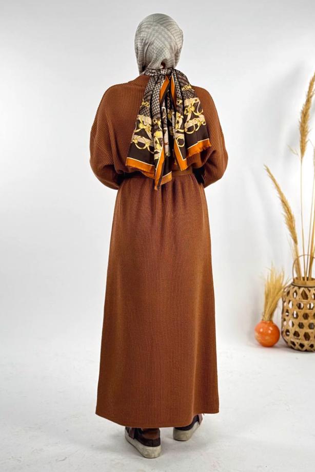 Hijab clothing TABA KNITWEAR DRESS T 00381 - TRENDTESETTÜR