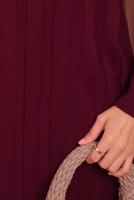 Tesettür giyim BORDO TRİKO ELBİSE T 0507