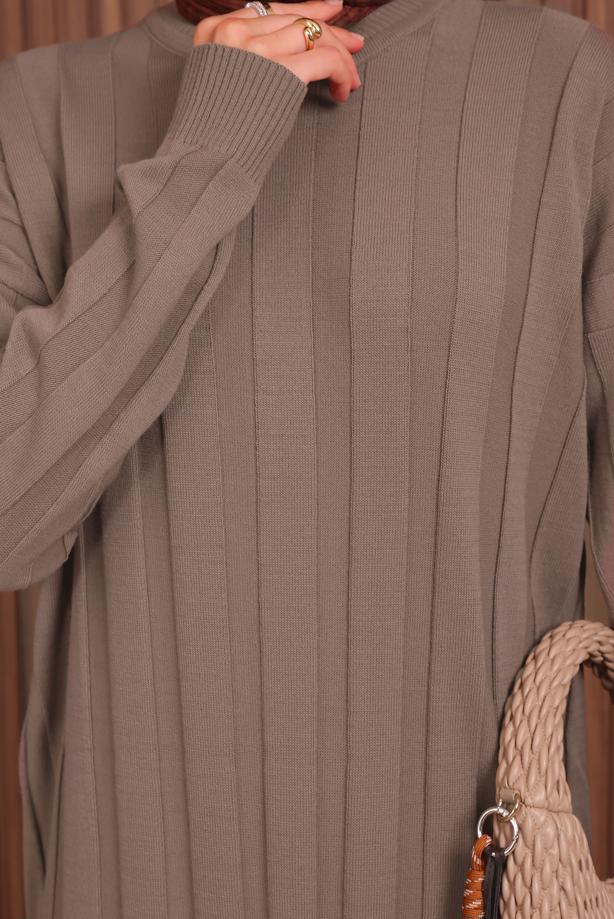 Hijab clothing MINK KNITWEAR DRESS T 0507 - TRENDTESETTÜR