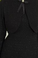 Tesettür giyim SİYAH BOLEROLU TÜVİT ELBİSE T 1526