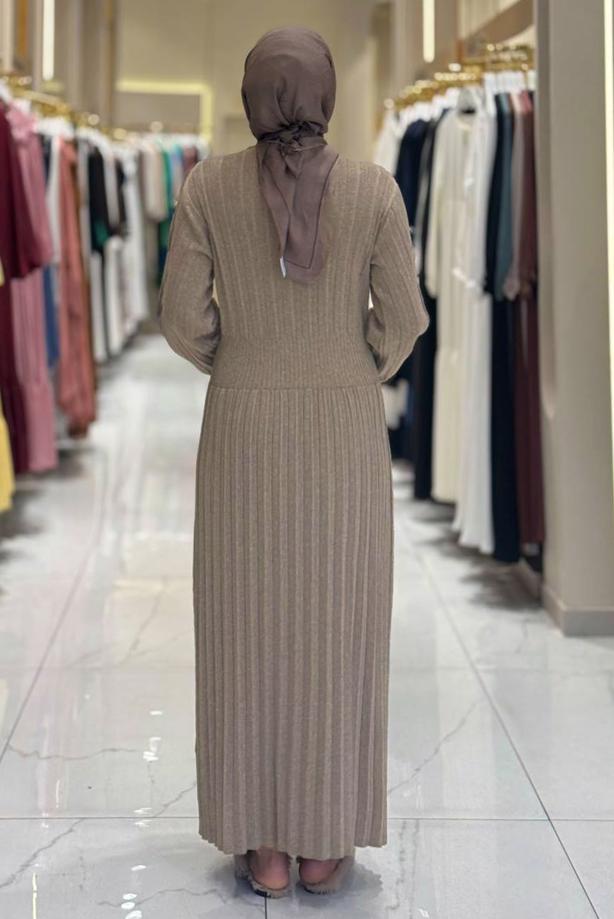 Hijab clothing MINK KNITWEAR DRESS T 22381 - TRENDTESETTÜR