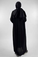Vêtements hijab NOIR ROBE EN MAILLE À COL ROULÉ T 90281