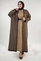 Tesettür giyim SİYAH TRİKO HIRKA T 12381