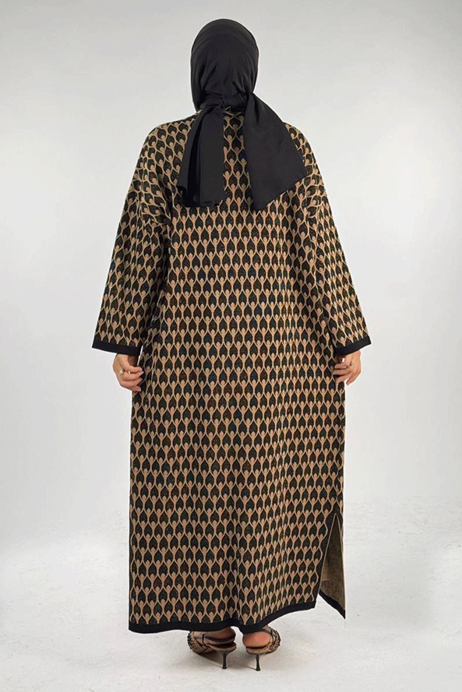 Tesettür giyim SİYAH TRİKO HIRKA T 12381