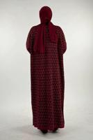 Tesettür giyim BORDO TRİKO HIRKA T 12381