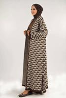 Hijab clothing BROWN KNITWEAR CARDIGAN T 12381