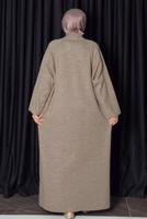 Vêtements hijab VISON CARDIGAN EN MAILLE AVEC DÉTAIL DE POCHE T 31381