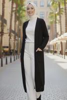 Tesettür giyim SİYAH TRİKO HIRKA T 5417