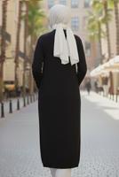 Tesettür giyim SİYAH TRİKO HIRKA T 5417