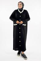 Tesettür giyim SİYAH TRİKO HIRKA T 70281