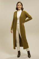 Tesettür giyim YEŞİL UZUN TRİKO HIRKA T 7523