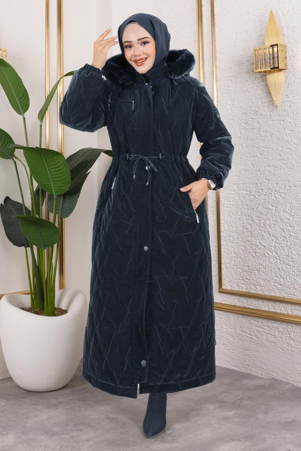 Hijab clothing  HOODED PUFFER COAT T 2007 - TRENDTESETTÜR