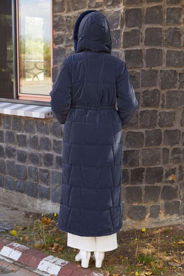 Hijab clothing  HOODED PUFFER COAT T 2207 - TRENDTESETTÜR