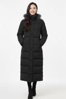 Tesettür giyim SİYAH KAPÜŞONLU KABAN T 3819